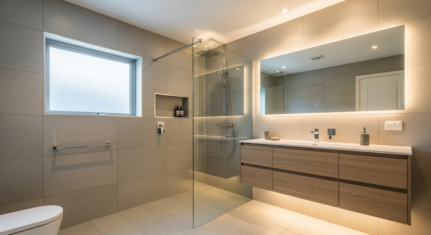 Baño completo terminado tras la refacción